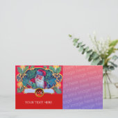 SANTA VINTAGE CHRISTMAS FEIERTAGSKARTE (Stehend Vorderseite)