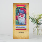 SANTA VINTAGE CHRISTMAS PARTY 1 EINLADUNG (Stehend Vorderseite)