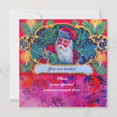 SANTA VINTAGE CHRISTMAS PARTY EINLADUNG (Rückseite)