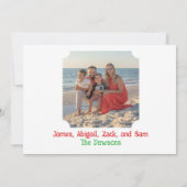 Santa Vintage Handbemalter LKW Weihnachten FOTO (Rückseite)