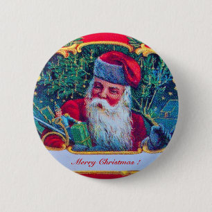 SANTA VINTAGE Weihnachten Button