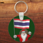 Santa Visiting Thailand Schlüsselanhänger (Vorderseite)