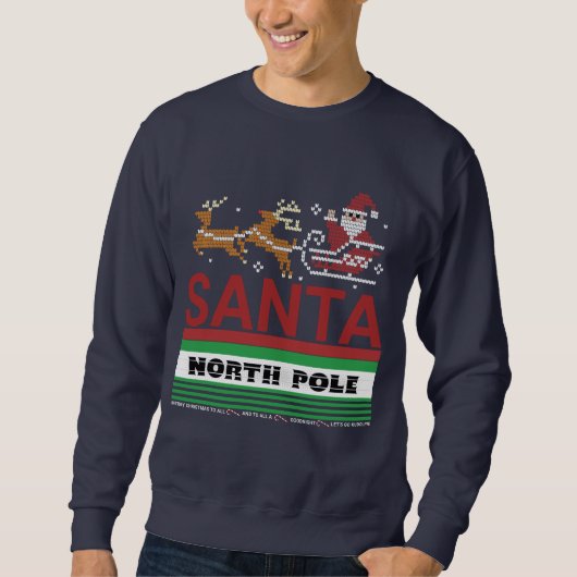 Santa vom Nordpol Sweatshirt (Vorderseite)