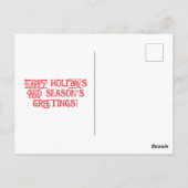 Santa vs Snowmen Flat Greeting Card Postkarte (Rückseite)