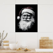Santa Wall Kunst Poster (Küche)