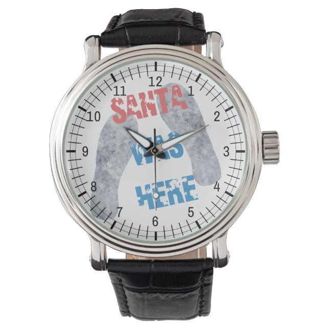 Santa war hier armbanduhr (Vorderseite)