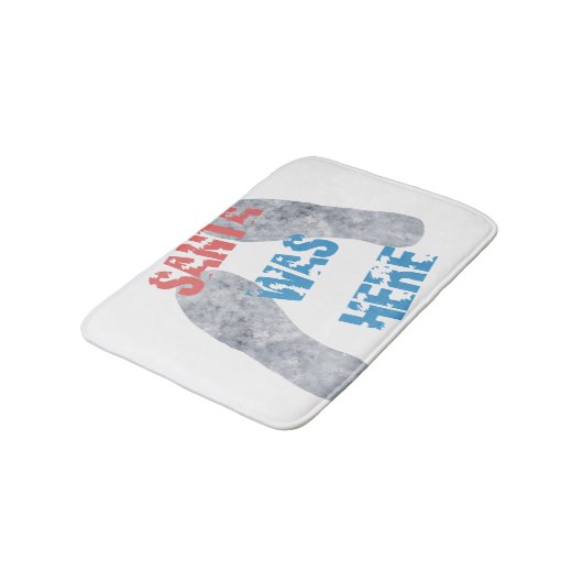 Santa war hier badematte (Schrägansicht)