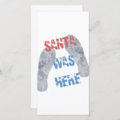 Santa war hier feiertagskarte (Vorne/Hinten)