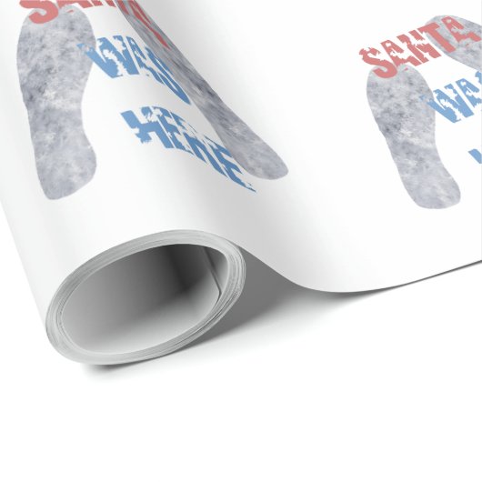 Santa war hier geschenkpapier (Rolleneckpunkt)