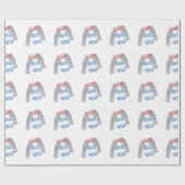 Santa war hier geschenkpapier (Flach)