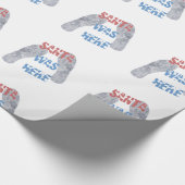 Santa war hier geschenkpapier (Ecke)