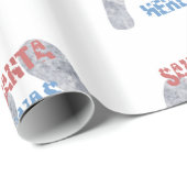 Santa war hier geschenkpapier (Rolleneckpunkt)