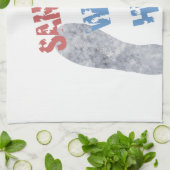 Santa war hier handtuch (Gefaltet)