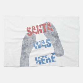 Santa war hier handtuch