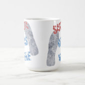 Santa war hier kaffeetasse (Mittel)