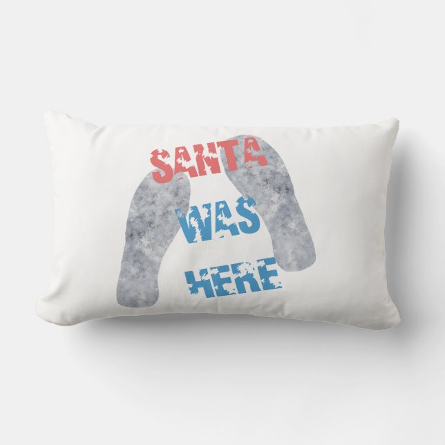 Santa war hier lendenkissen (Vorderseite)