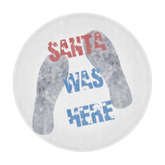 Santa war hier schneidebrett (Vorderseite)
