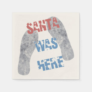 Santa war hier serviette