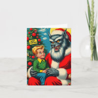 Santa Was für große Augen du hast Karte