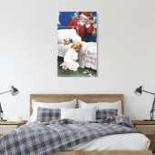 Santa watching Girl Praying Leinwanddruck (Insitu (Schlafzimmer))