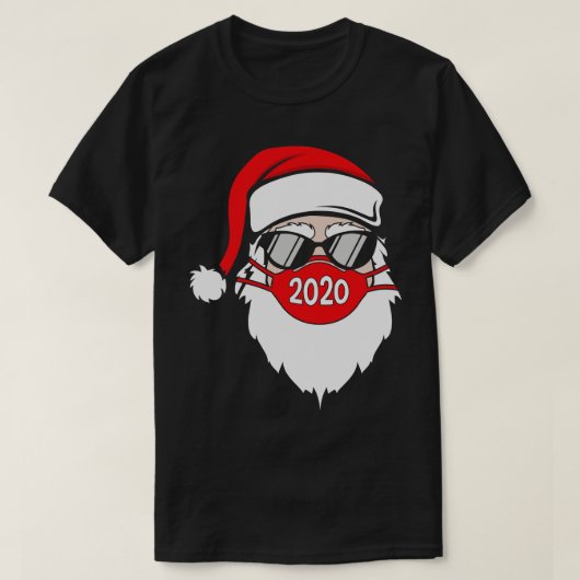 Santa Wear Gesichtsmaske und Brille Funny d Christ T-Shirt (Design vorne)