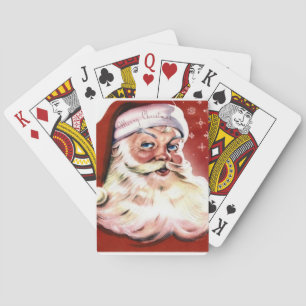 Santa Weihnachten HO Frohe Freude Frieden Jahresze Spielkarten