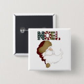 Santa Weihnachten T - Shirt und Geschenke Button (Vorne & Hinten)