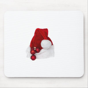 Santa Weihnachts-Winterhut Socke Rot Mousepad