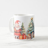 Santa-Weihnachtsbecher Kaffeetasse (Vorderseite Links)