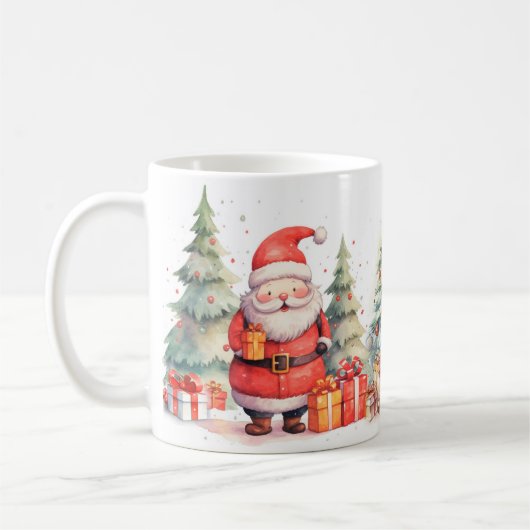 Santa-Weihnachtsbecher Kaffeetasse (Links)