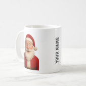 Santa-Weihnachtsbecher Kaffeetasse (Vorderseite Links)