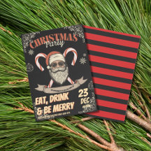 Santa Weihnachtsfeier Vintage Rot 