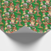Santa Weihnachtsgopher Geschenkpapier (Ecke)
