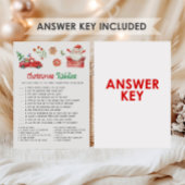 Santa Weihnachtsrätsel-Spiel Feiertagskarte