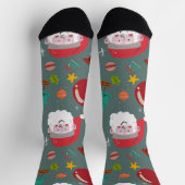 Santa-Weihnachtsstrümpfe Socken (Oben)