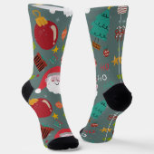 Santa-Weihnachtsstrümpfe Socken (Gewinkelt)