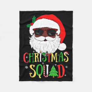 Santa Weihnachtsteam schwarze Männer afroamerikani Fleecedecke