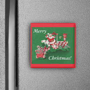 Santa-Weihnachtstrain-Magnet Magnet