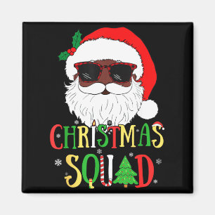 Santa-Weihnachtstruppe Schwarze Männer Afroamerika Magnet