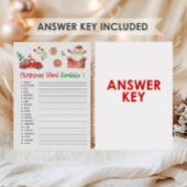 Santa Weihnachtswort-Scrabble-Spiel Feiertagskarte