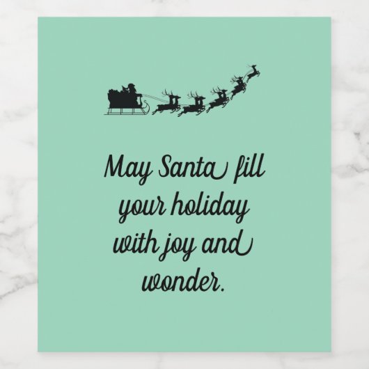 Santa  weinetikett (Einzelnes Label)