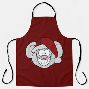 Santa Weiße Weihnachten Maus Screwball Grafiken Schürze