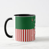 Santa-Welpe mit Geweih Tasse (Links)
