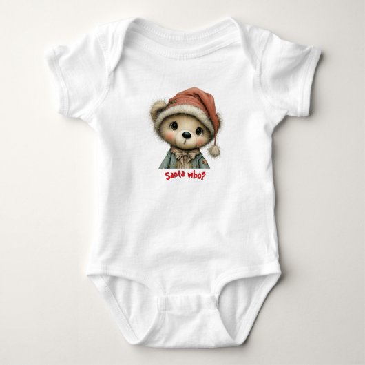 Santa Wer? Baby Strampler (Vorderseite)