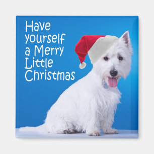 Santa Westie Magnet