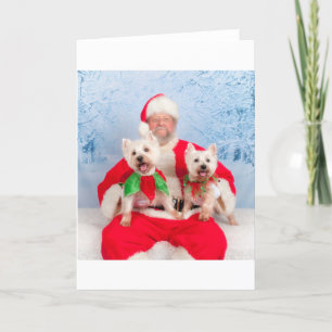 Santa Westies Feiertagskarte
