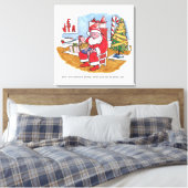 Santa Wet Leinwand (Insitu (Schlafzimmer))