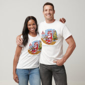 Santa Wet Männer Weißer T - Shirt (Unisex)