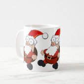 Santa White Coffee Tasse (Vorderseite Links)