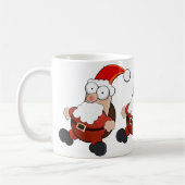 Santa White Coffee Tasse (Links)